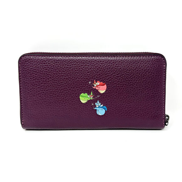 Disney X Coach Long Zip Around Wallet Once Upon A Dream Sleeping Beauty CD971 - Picture 2 of 6